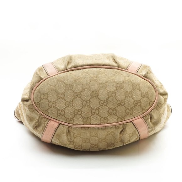 Auth Gucci Tote Bag Beige Canvas #12847G12 - Picture 6 of 13